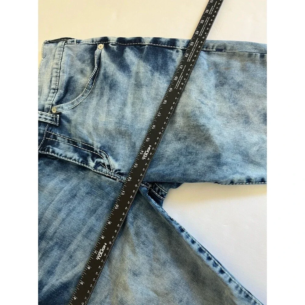 Men's Blue Washed Denim Shorts